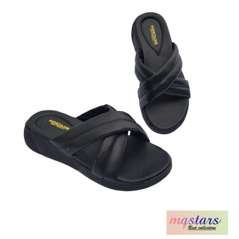 mqstars- Sandal Wedges Wanita Silang Empuk Platform Kekinian