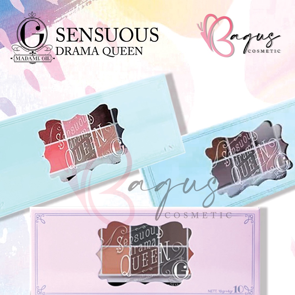 ⭐BAGUS⭐ MADAMEGIE EYESHADOW SENSOUS DRAMA QUEEN / EYESHADOW MADAME GIE 12 WARNA