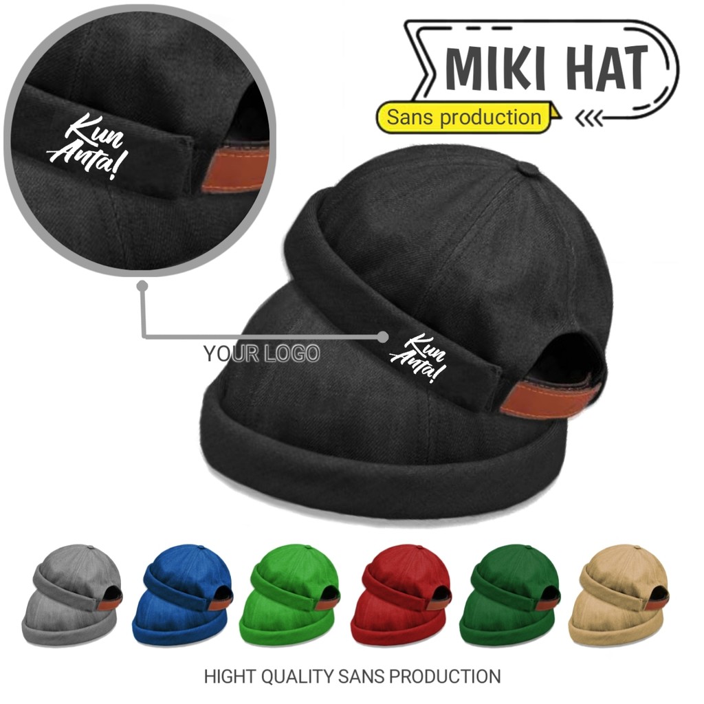 TOPI PECI CAP MIKI HAT - PECI MIKI HAT TOPI PECI HIJRAH VERSI GAUL- PECI UAS DEWASA & ANAK HIGHT QUA