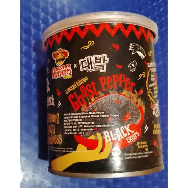 

Mister Potato Ghost Pepper, Makanan ringan/cemilan
