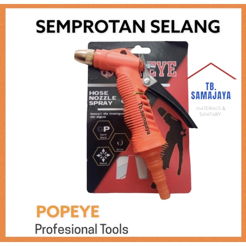 Semprotan Selang air . Nozzle selang air ujung kuningan