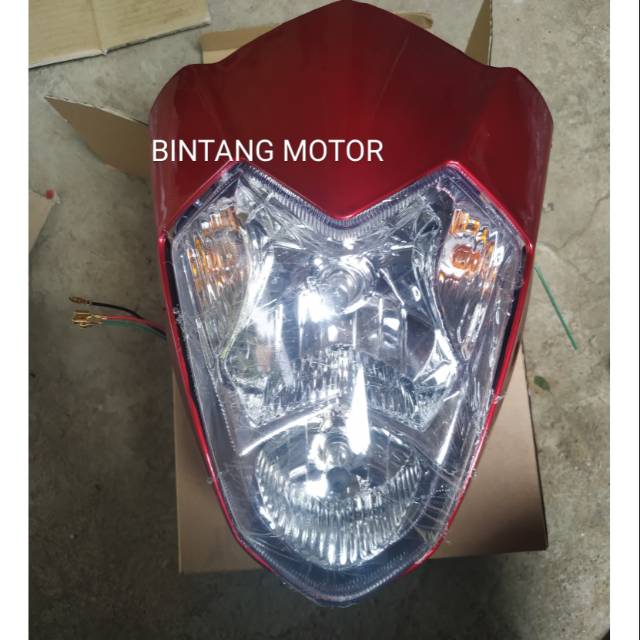 batok full set satria fu rider warna merah