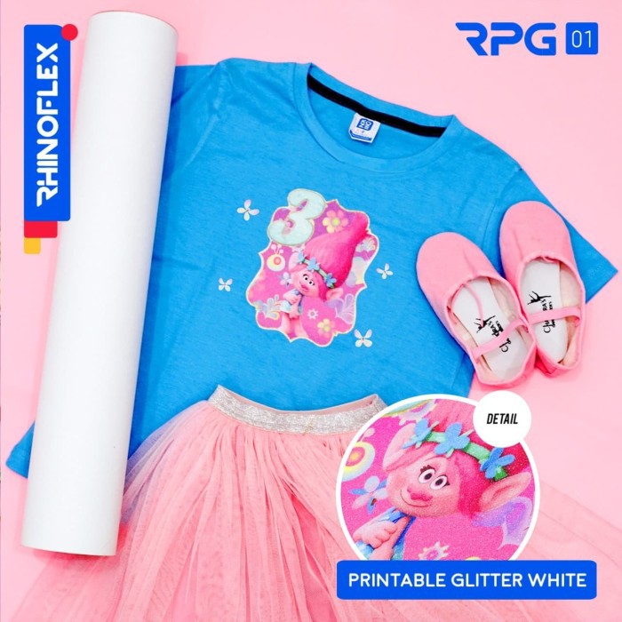 Jual Polyflex Printable Glitter Polyflex Print Model Manik Manik