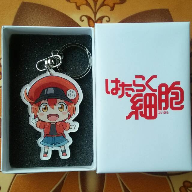 Gantungan Kunci Anime Hataraku Saibou Karakter sel darah merah