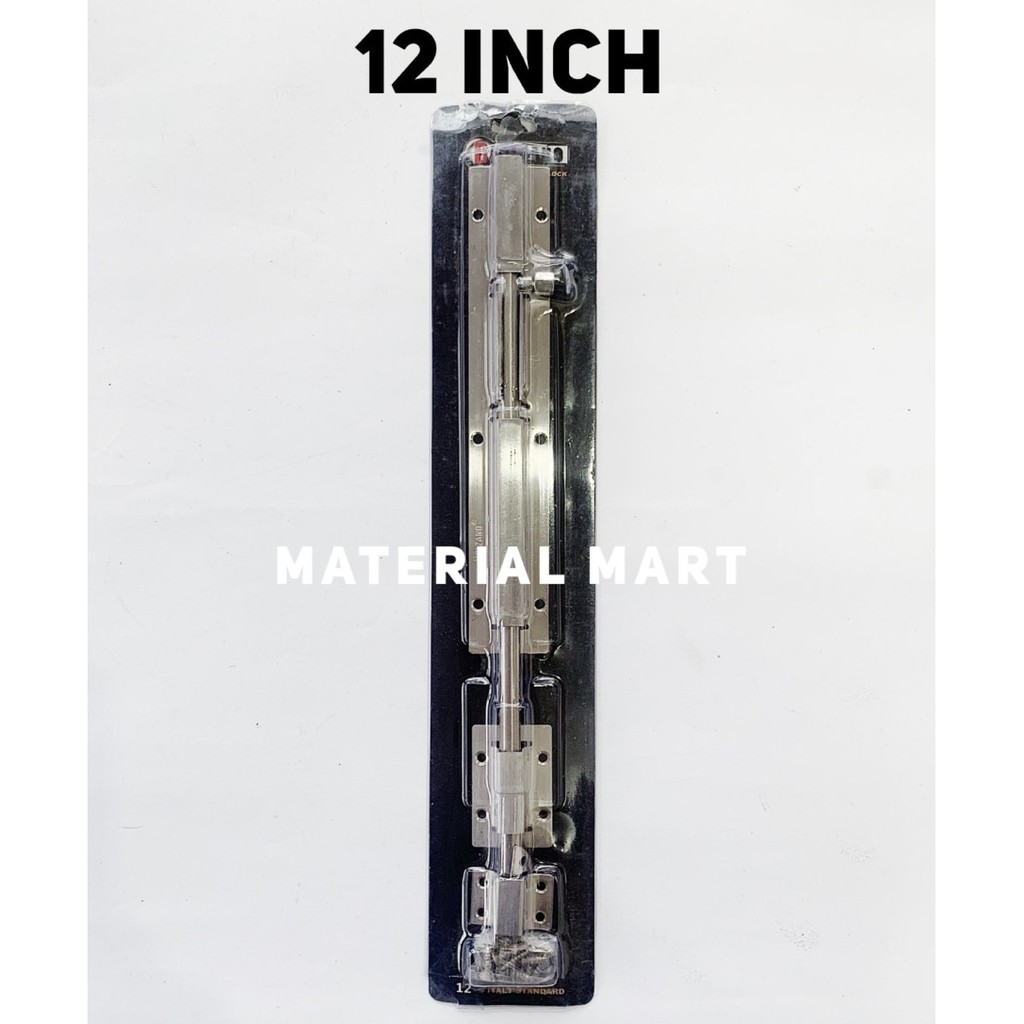 Grendel Slot Pintu Stainless 8 Inch | Selot Kunci Pintu 12 Inch Murah | Material Mart