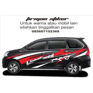 Stiker Mobil Avanza Xenia Hitam Shopee Indonesia