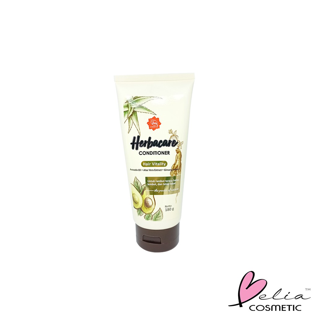 ❤ BELIA ❤ VIVA  Herbacare Shampoo | Conditioner | Perawatan Rambut Rontok, Ketombe, Anti Lepek 180ml-HBCARECOND-Vitality