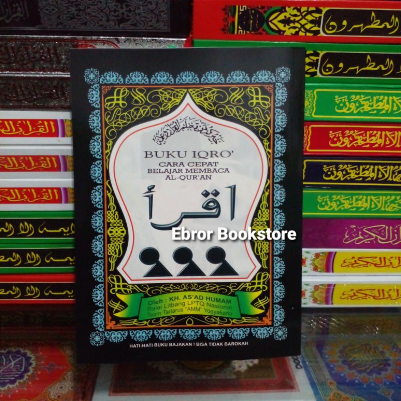 AMM Yogyakarta Buku Iqro' Iqro Iqrok Ukuran Besar A5 Cara Cepat Belajar Membaca Al-Qur'an Juz 1 2 3 