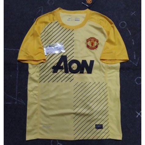 JERSEY MANCHESTER UNITED RETRO 2013 2014 GK KIPER MU 13 14 home