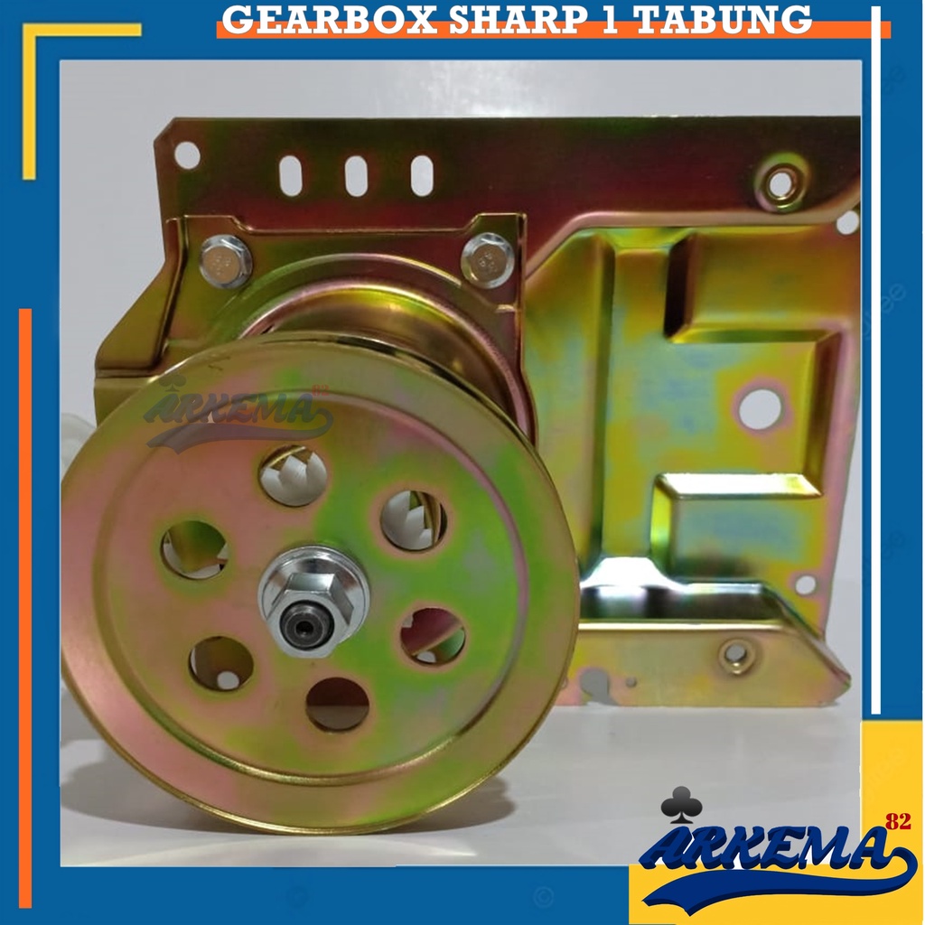 GEAR BOX MESIN CUCI SHARP 1 TABUNG OTOMATIS | GIRBOK SHARP 1 TABUNG | GEARBOX SHARP 1 TABUNG MODEL PENDEK