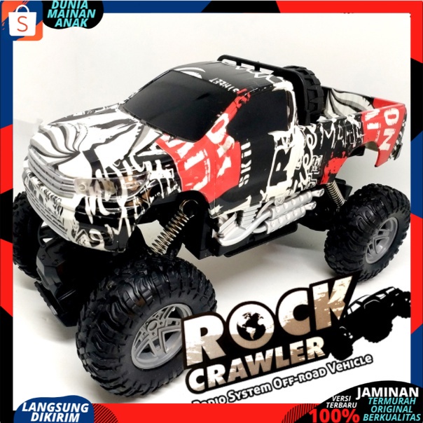 Mobil Remote Control Off Road Climbing Car Pick Up Rc Rock Crawler Ban Baterai Cas