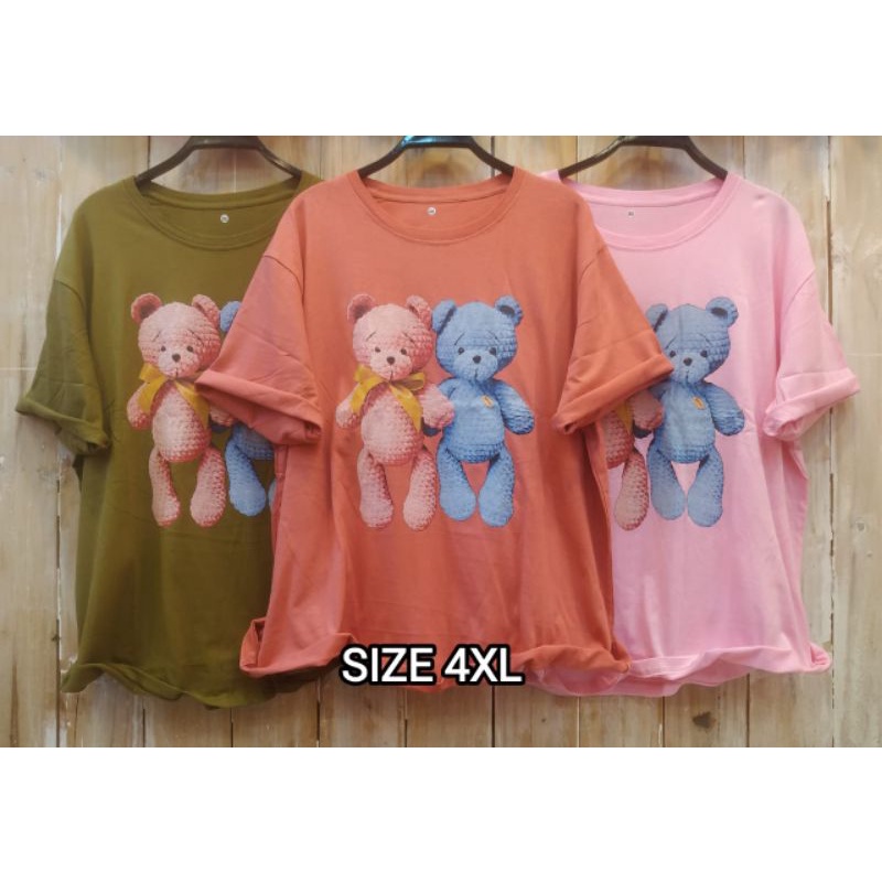 (LD 130cm) 4L ATASAN JUMBO ATASAN BIGSIZE KAOS JUMBO PAKAIAN WANITA ATASAN WANITA BIG SIZE