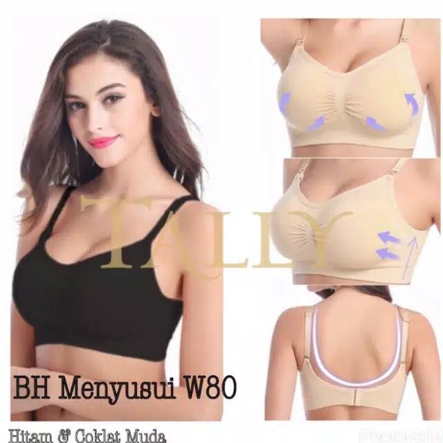 TALLY Bra Menyusui Seamless W 80 Busa Tipis tanpa kawat Original