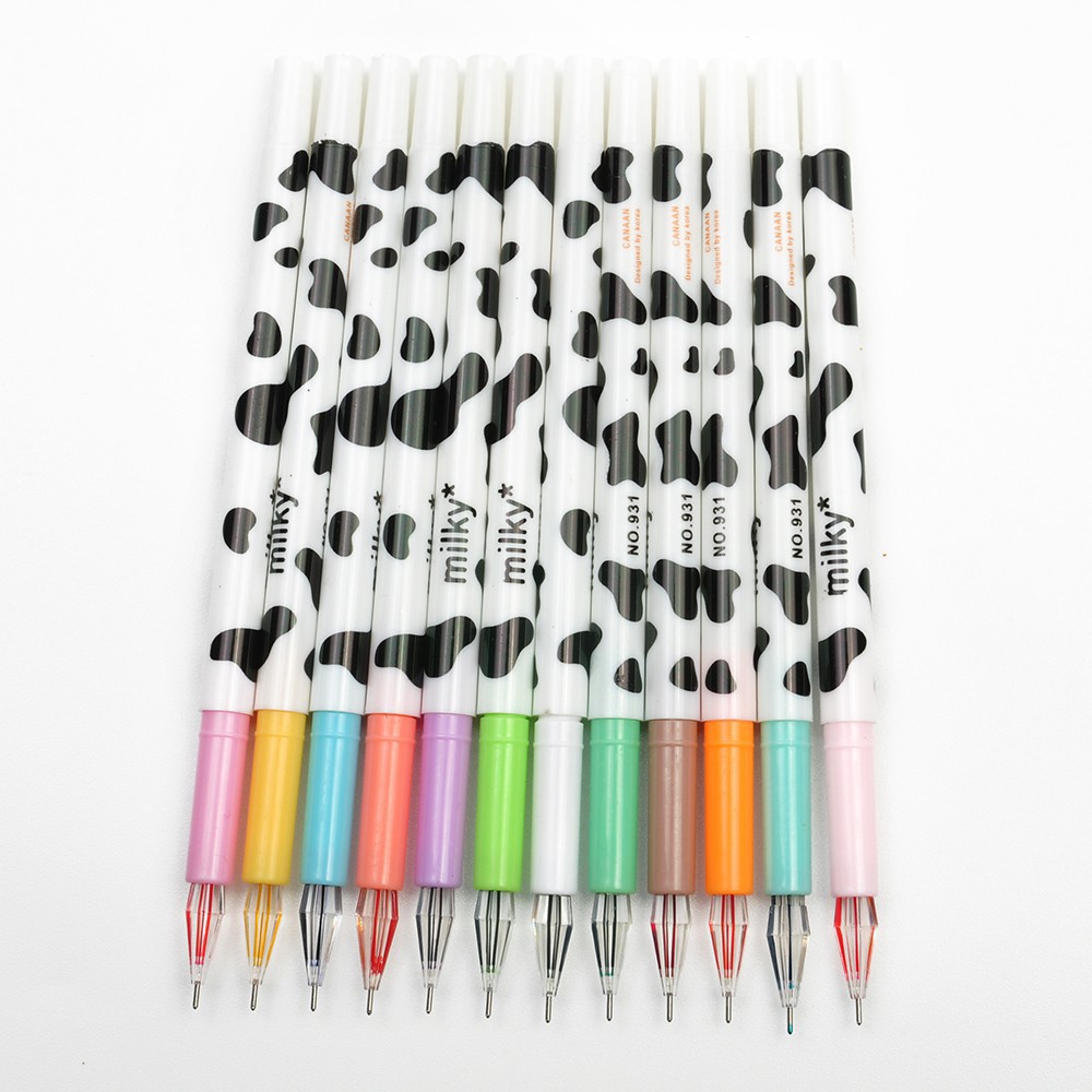 

ALAT TULIS CUTIE 12Pcs / Set Pulpen Gel Motif Kartun Milky Lucu untuk Sekolah