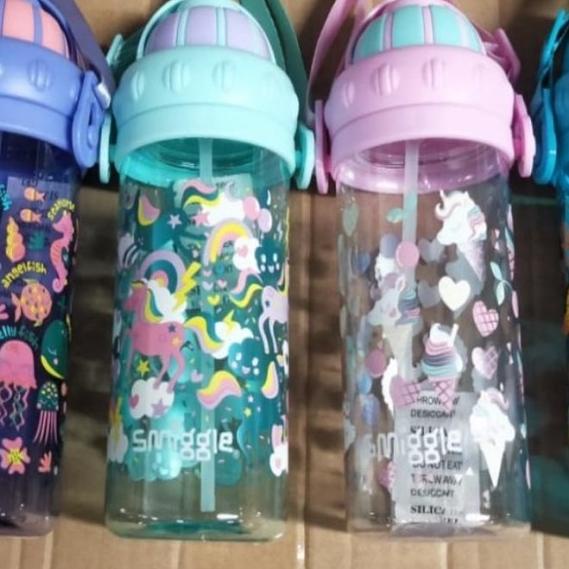 ► BOTOL MINUM SEDOT SMIGGLE ( BUKAN ORIGINAL ) - Ungu Sea Animal ➤