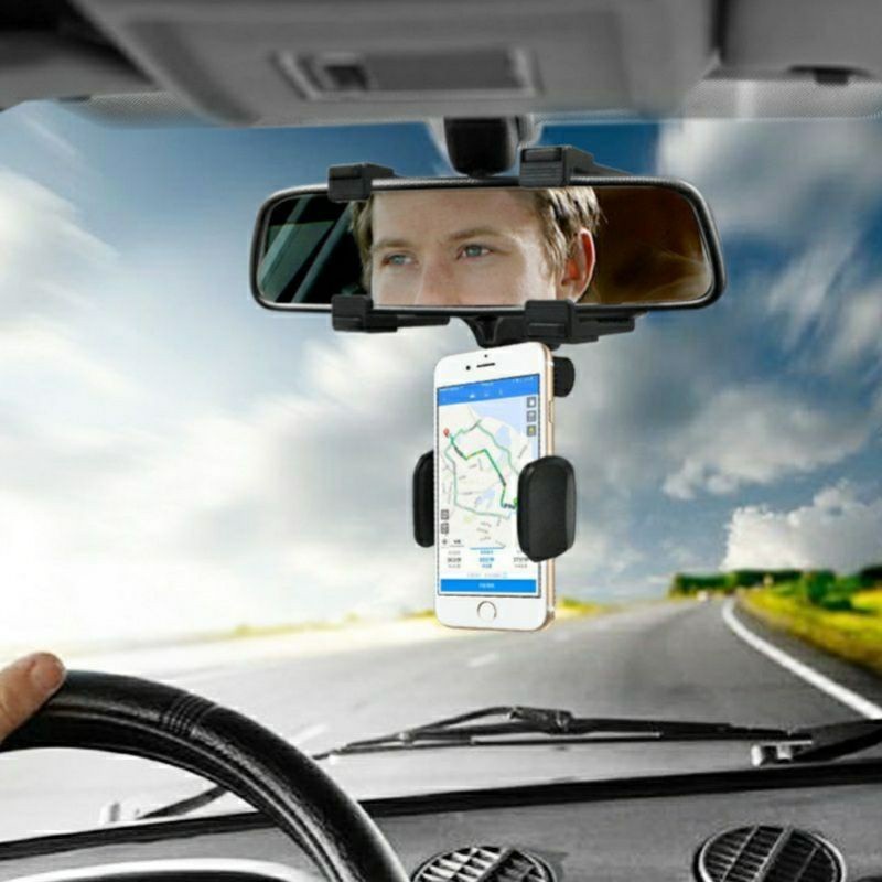 Car Rare View Mirror Phone - Holder Hp Kaca Spion Mobil