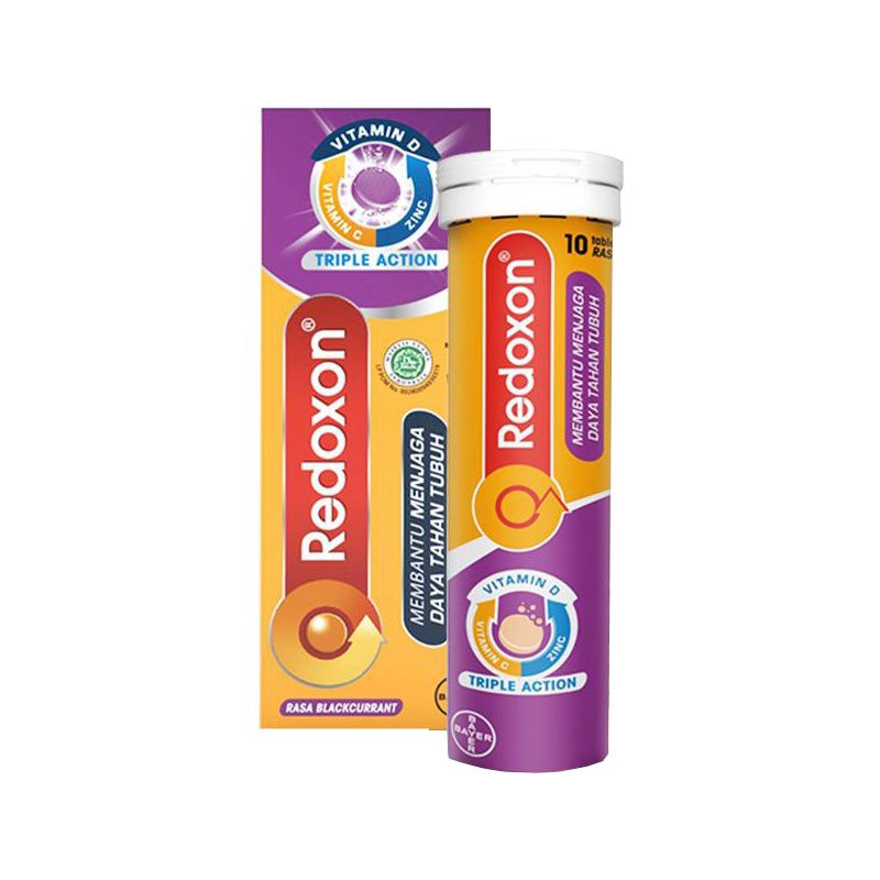 REDOXON TRIPLE ACTION BLACKCURRANT 10 TABLET - ED 11/2023