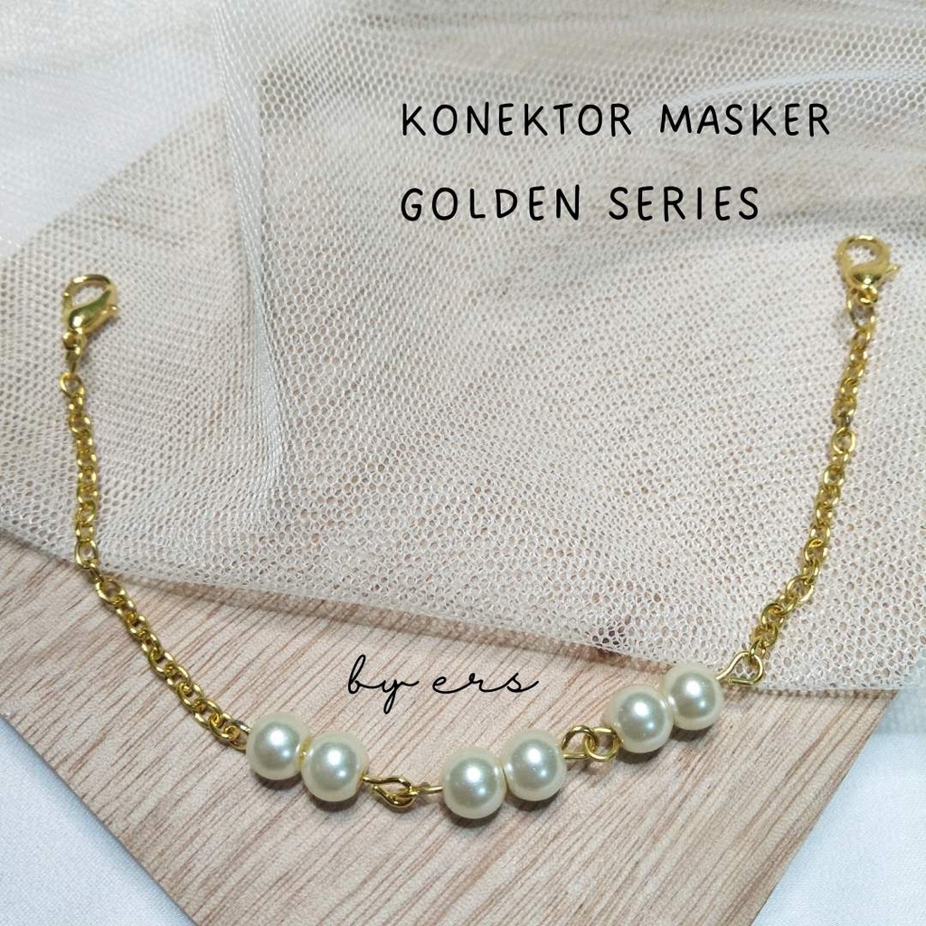Connector Masker/Konektor Masker Rantai/Konektor Masker Mutiara/Pengait Masker/Konektor Masker Motif