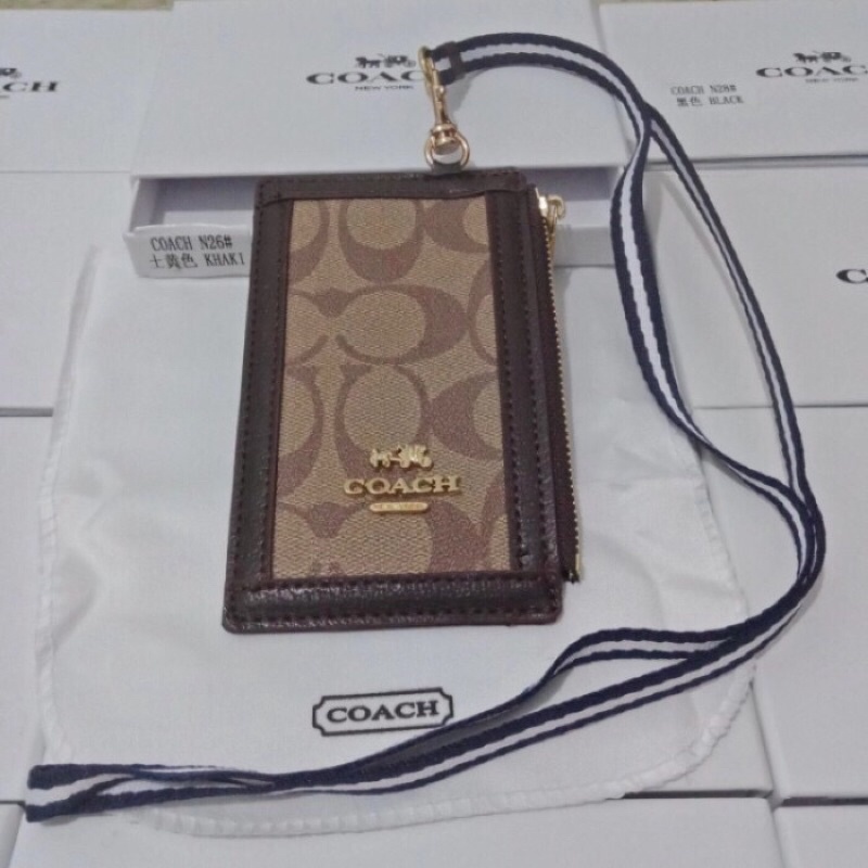 Dompet gantungan id card COACH/Lanyard Multi walet Import QUALITY