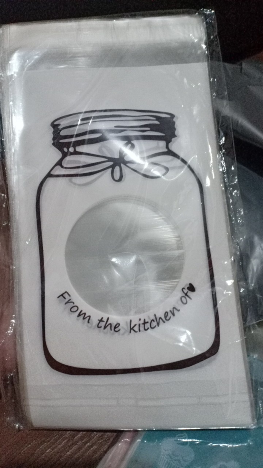 50pcs Plastik Opp Jar Cookies Plastik Cookies 10x15