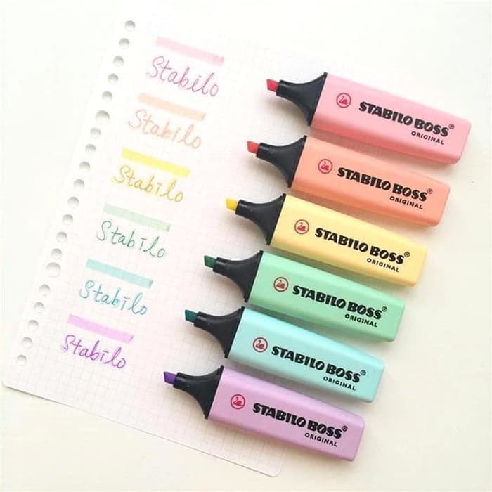 

Highlighter - Stabilo Pulpen - Stabilo Warna Warni Stabilo Boss Pastel Colors Pastels Color