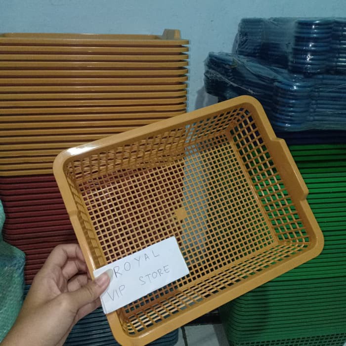 Jual Tempat Surat, Tempat Roti, Keranjang Plastik, Keranjang Kecil - Hijau terbaik