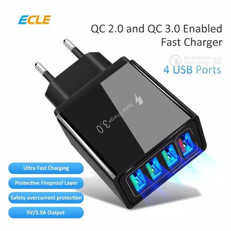 ecle eac0606 charger/cas hp 4 port Original