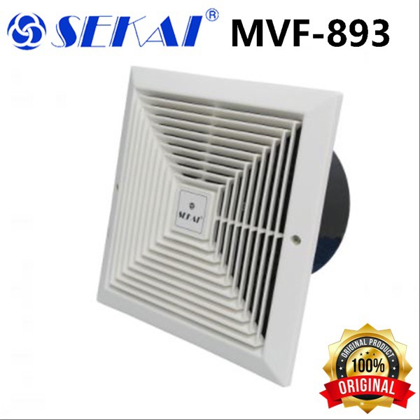 Sekai Exhaust Fan 8&quot; MVF-893 - Kipas Angin Hexos Plafon Dak 8 Inch - MVF 893 MVF893