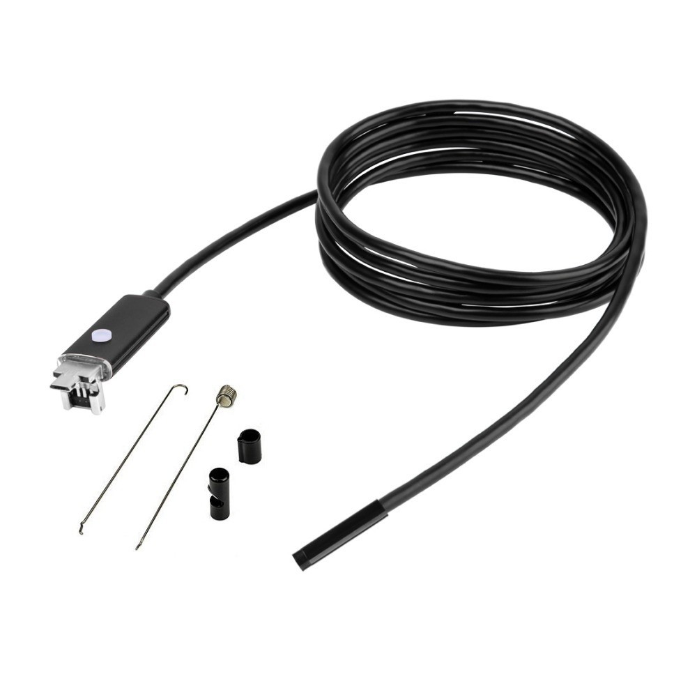 AN99 6-LED 5.5mm Lens IP67 Waterproof Android Video Endoscope Borescope USB Cable 2M Camera