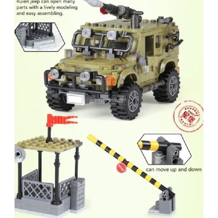 Lego Xingbao XB-06012 Across the Battlefield Military Jeep