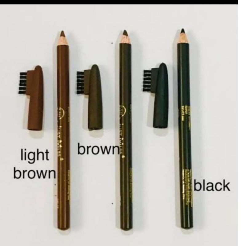 Pensil Alis JustMiss SIKAT pendek / Eyebrow Pencil