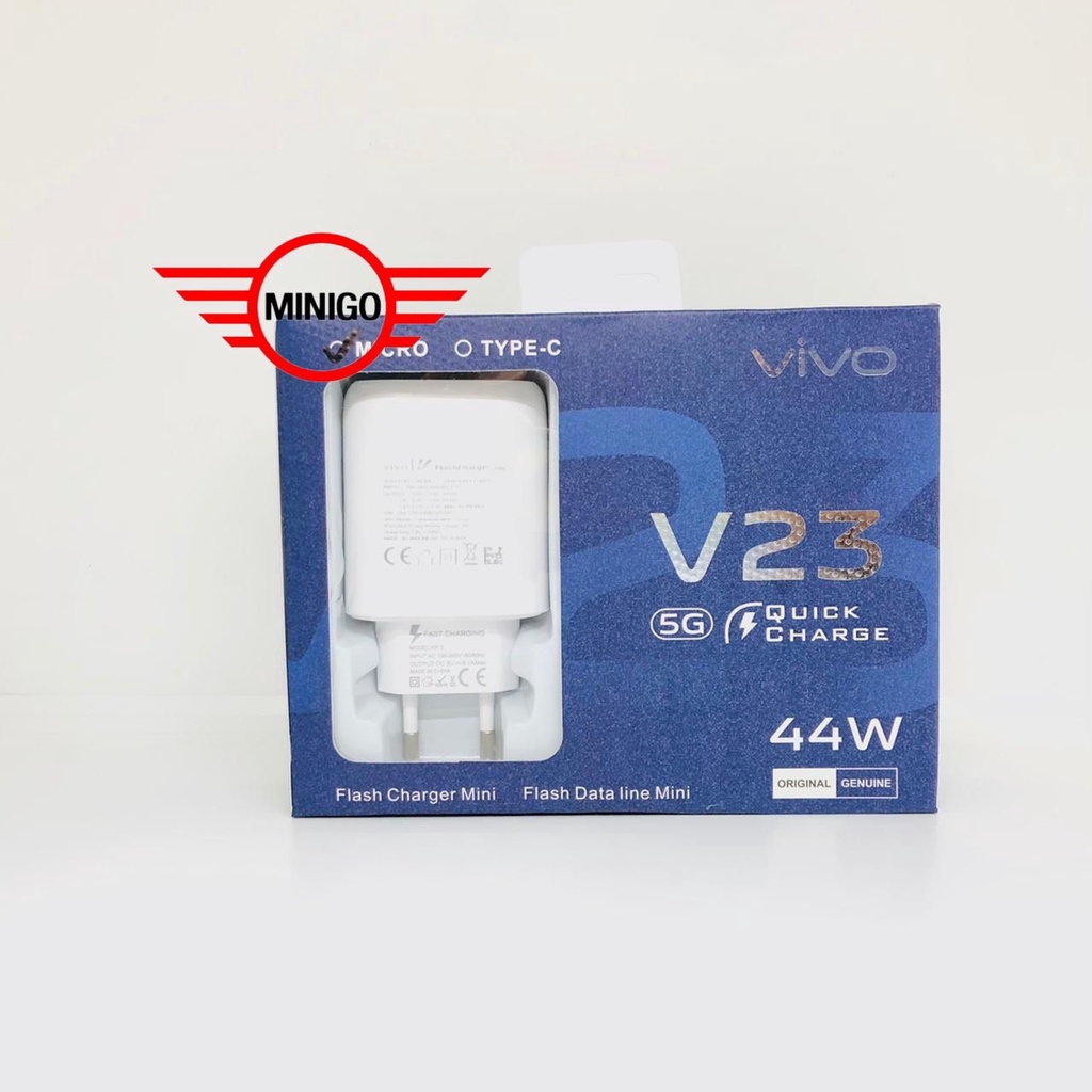 charger vivo max 44w V23e V23 5G T1 5G Y21 5G Y21s Y21T Y33t Y33s Y21A V21e Y01 fast charging type C DAN micro usb