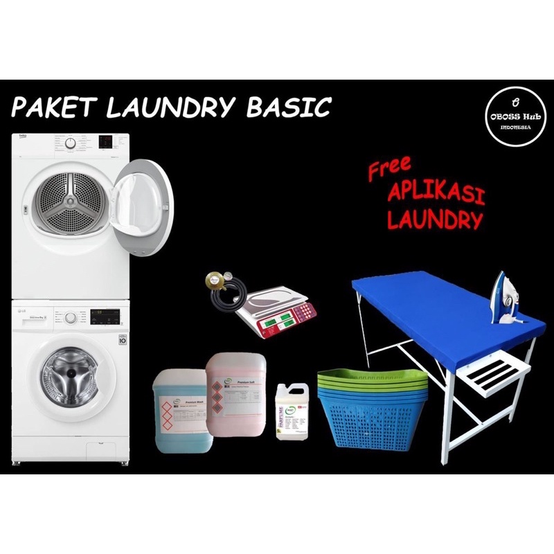 Paket Usaha Laundry Lengkap Siap Buka - Paket Usaha Laundry Basic