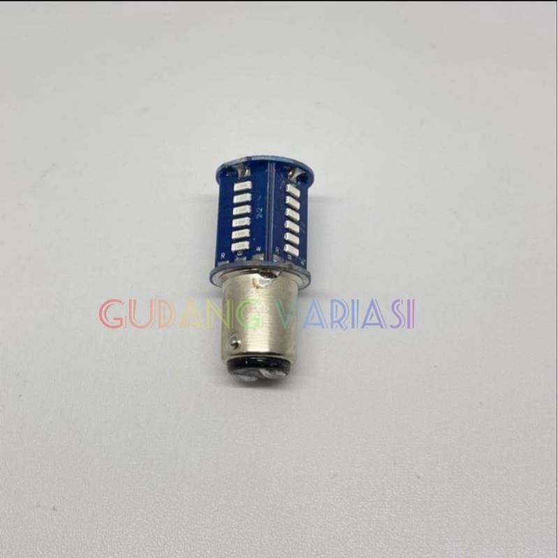 LAMPU STOP LED BELAKANG MOTOR BAYONET KEDAP KEDIP 30 MATA STROBO FLASH