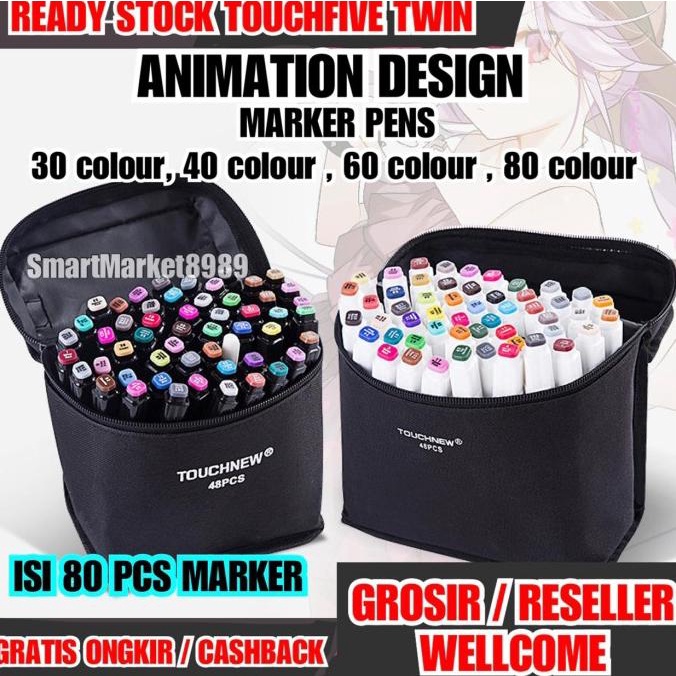 TouchFive Marker / Twin Marker Sketsa Drawing /Animation Sketsa Marker