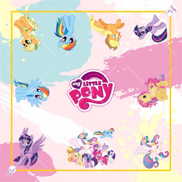 VOAL PRINTING ANAK MOTIF LITTLEPONY / HIJAB ANAK LUCU / JILBAB ANAK KARAKTER