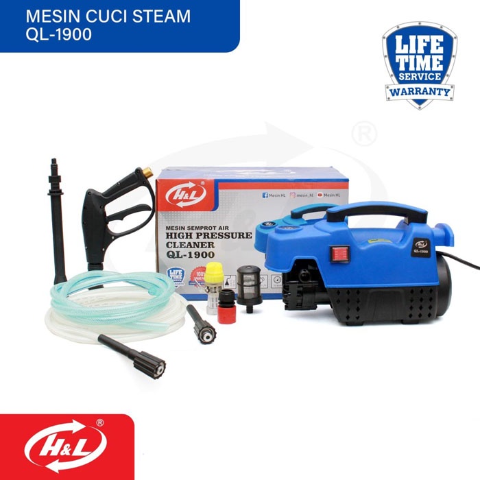 HL Mesin Semprot Air Cuci Steam High Pressure Jet Cleaner QL-1900 QL1900