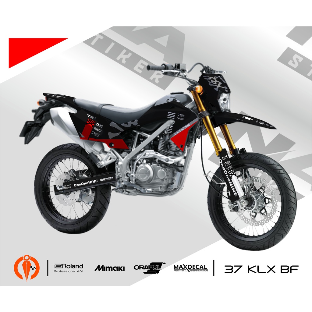 decal klx bf doff glosy fullbody stiker klx 150 bf