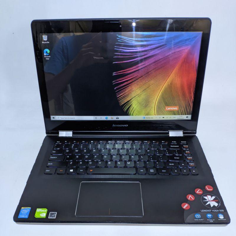 laptop editing Touchscreen lipat lenovo Yoga 500-14ibd - core i5 5200u - dual vga Nvidia GeForce 940m