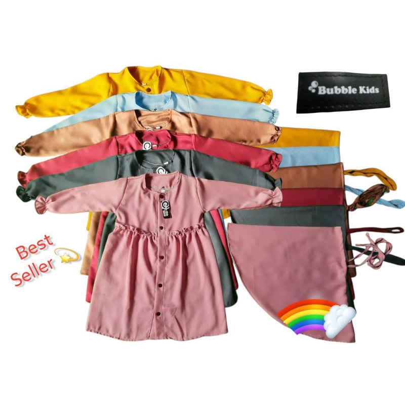 Gamis bayi perempuan syar'i havana 0 6 bulan - 2 tahun