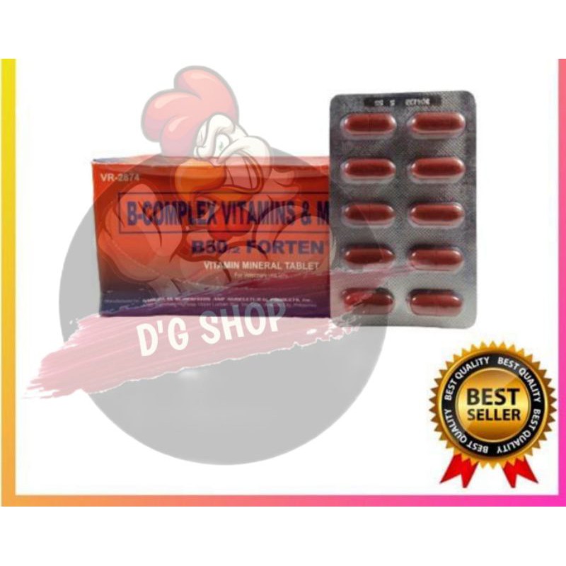 Vitamin Ayam Jago Aduan B50 Forten Original Import 1 BOX
