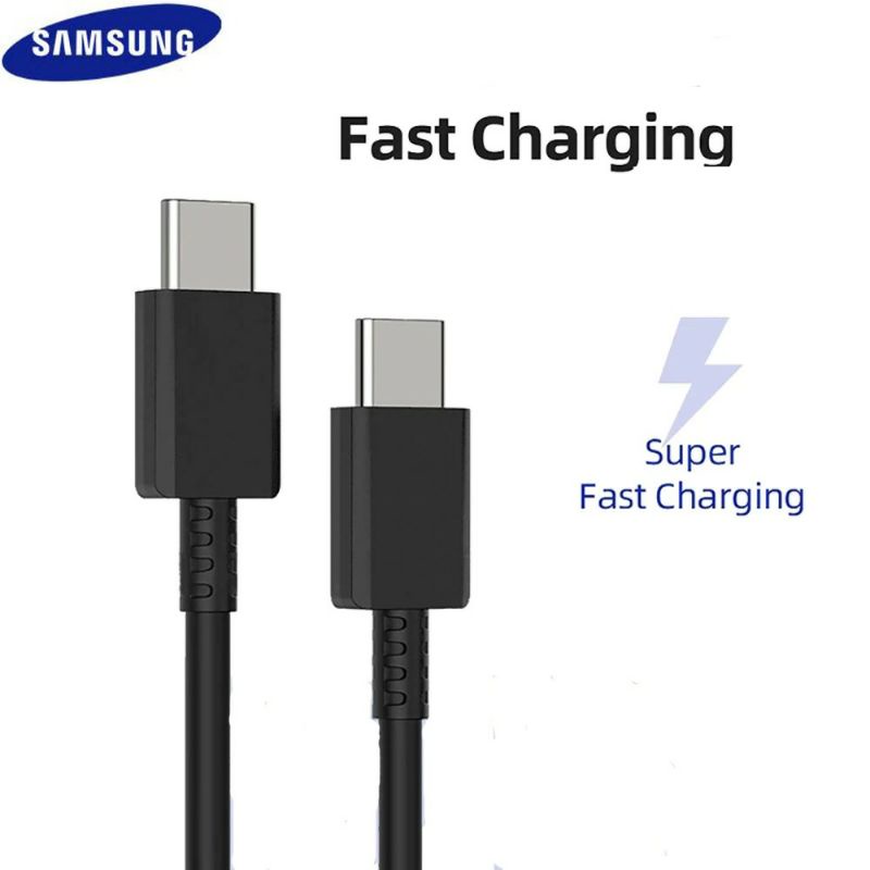 TC CHARGER SAMSUNG 5G 2IN1 TYPE-C TO TYPE-C ORGINAL 100% SUPER FAST CHARGING