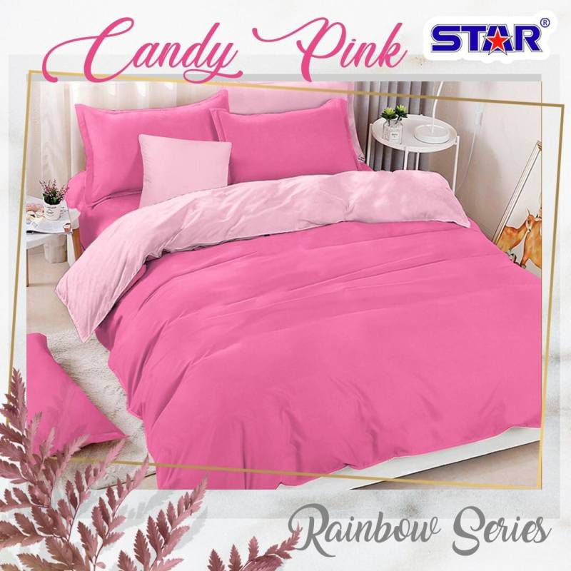pillowmart sprei karet keliling polos candy pink/sprei murah/sprei kartun/bedcover