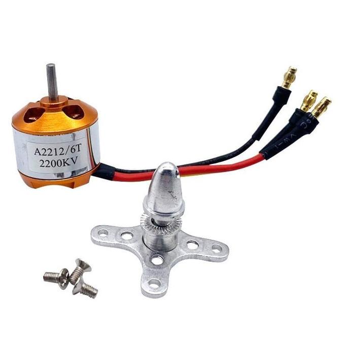 Brushless Motor A2212 2200Kv Outrunner Motor Dinamo Drone Rc Aircraft Termurah