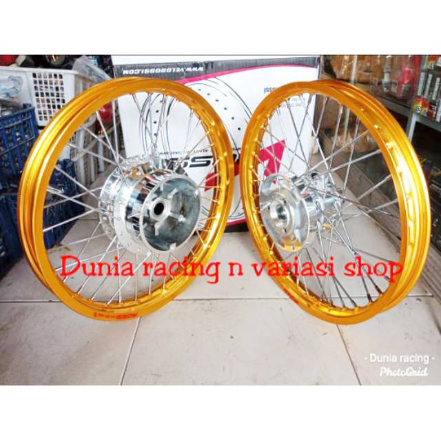 Paketan Velg NMAX Nmax New AEROX 155 ring 17 Velg Rossi 140 160 17  Tromol sama jari jari dirakit