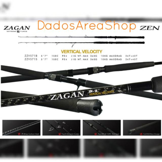 Joran Zen X EA ZAGAN VERTICAL VELOCITY Spinning & Overhead ZZV571B & ZZV571S PE 4 (1 sec)