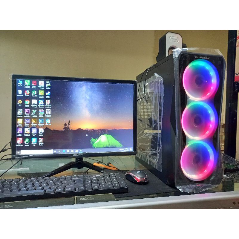 PC APU Athlon 200GE ddr4 8gb PLUS LED 19