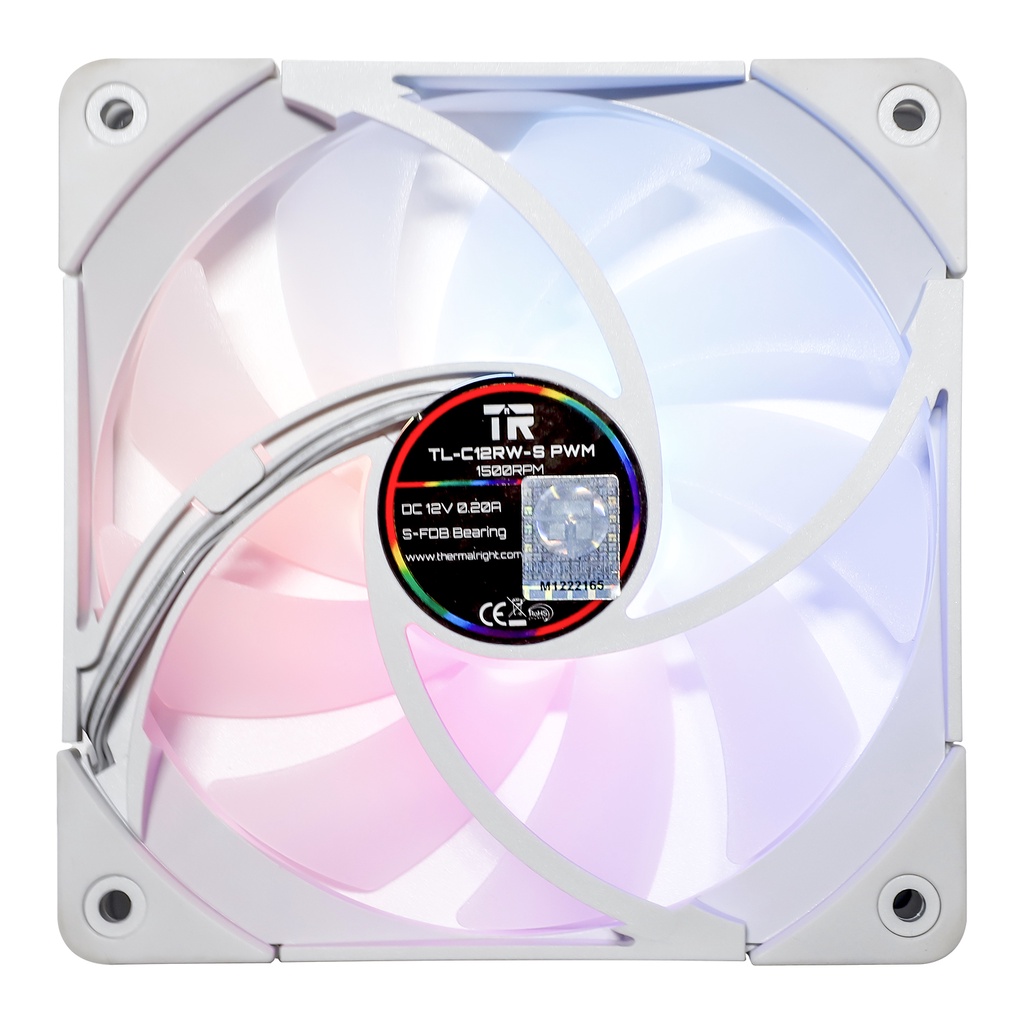 THERMALRIGHT TL-C12RW-S X3 ARGB WHITE TRIPLE REVERSED 120mm PWM Fan