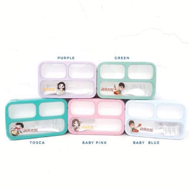 Kotak Makan / YOOYEE MINI LunchBox Anti Tumpah