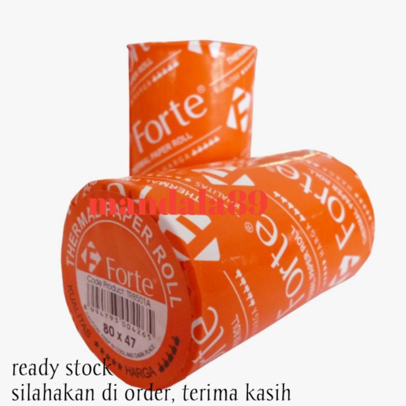 

Kertas Thermal rol 80x47 merk Forte